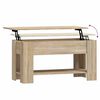 vidaXL Table basse chêne sonoma 101x49x52 cm bois d'ingénierie