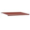 vidaXL Auvent r&eacute;tractable Orange et marron 500 &times; 350 cm