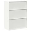 vidaXL Armoire de rangement Blanc 80 x 40 x 105 cm Acier
