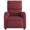 vidaXL Fauteuil de massage inclinable &eacute;lectrique rouge bordeaux