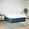 vidaXL Cadre de lit sans matelas bleu 180x200 cm velours