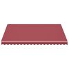 vidaXL Tissu de remplacement pour auvent Bordeaux rouge 4,5x3,5 m
