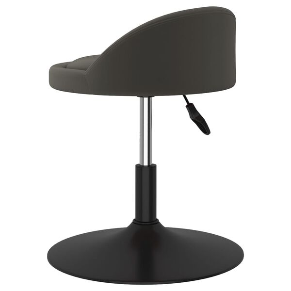 vidaXL Tabouret de bar Gris fonc&eacute; Velours