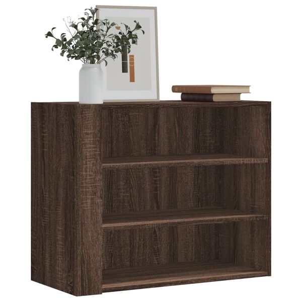 vidaXL Armoire murale ch&ecirc;ne marron 75x35x60 cm bois d'ing&eacute;nierie