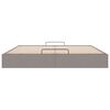 VidaXL Cadre de lit ottoman sans matelas taupe 180x200 cm tissu