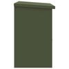 vidaXL Bo&icirc;te de d&eacute;p&ocirc;t de colis Vert olive 47,5 x 38 x 59 cm Acier