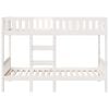 vidaXL Lit superposé Blanc 75x190 cm Bois de pin massif