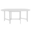 vidaXL Table &agrave; manger extensible blanc (75-180) x 75 x 74 cm MDF