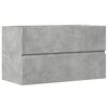 vidaXL Armoire de salle de bain suspendue gris b&eacute;ton bois d'ing&eacute;nierie