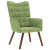 vidaXL Chaise de relaxation avec tabouret Vert clair Velours