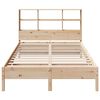 vidaXL Lit biblioth&egrave;que sans matelas 140x200 cm bois massif de pin
