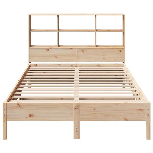 vidaXL Lit biblioth&egrave;que sans matelas 140x200 cm bois massif de pin