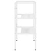 vidaXL Cadre de lavabo de salle de bain Blanc 59x38x83 cm Fer