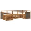 vidaXL Ensemble de canap&eacute;s d'ext&eacute;rieur 5 pc Naturel