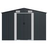 vidaXL Abri de jardin Anthracite 257x779x181 cm Acier galvanisé