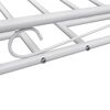 vidaXL Lit de repos avec matelas Blanc M&eacute;tal 90 x 200 cm