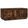 vidaXL Table basse ch&ecirc;ne fum&eacute; 102x50x44 cm bois d'ing&eacute;nierie