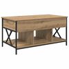 vidaXL Table basse Chêne artisanal 100 x 55 x 48,5 cm