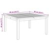 vidaXL Table basse Marron 85 x 85 x 45 cm Bois de teck massif