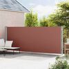 vidaXL Auvent lat&eacute;ral r&eacute;tractable de patio 180x600 cm Marron