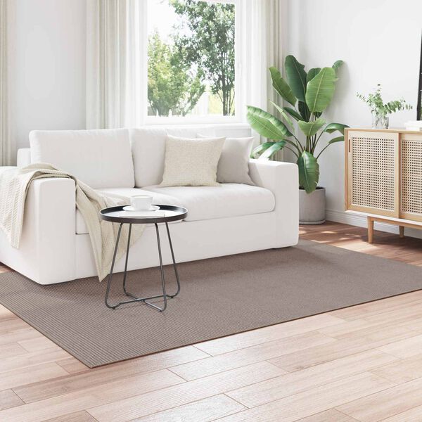vidaXL Tapis de surface Rectangulaire LUGO Taupe 170 x 120 cm