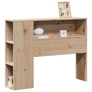 vidaXL T&ecirc;te de lit avec rangement 75 cm bois massif de pin