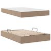 vidaXL Lit avec rangement et matelas Cappuccino 120 x 190 cm