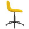 vidaXL Chaise pivotante de salle &agrave; manger Jaune Velours