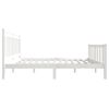 vidaXL Cadre de lit Blanc Bois massif 160x200 cm