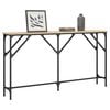 vidaXL Table console ch&ecirc;ne sonoma 140x23x75 cm bois d'ing&eacute;nierie