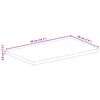 vidaXL Dessus de table 50x20x3,8 cm rectangulaire bois massif r&eacute;cup&eacute;r&eacute;