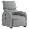 vidaXL Fauteuil de massage inclinable Gris clair Tissu