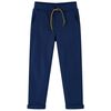 vidaXL Pantalons pour enfants avec cordon de serrage bleu marine 128