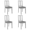 vidaXL Mobilier de salle &agrave; manger 5 pcs MDF Gris