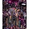 Noordwand Papier peint Good Vibes Skyscrapers City Icons Noir et rose
