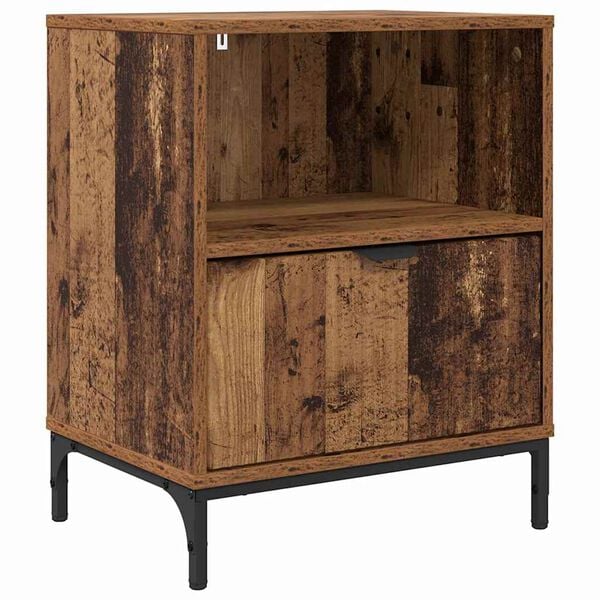 vidaXL Cabinet de chevet Bois ancien 49 x 36 x 61 cm Bois d'ing&eacute;nierie