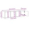 vidaXL Meuble TV Marron 156 x 37 x 45 cm Bois d'ing&eacute;nierie