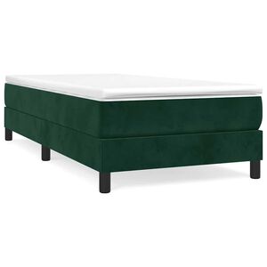 vidaXL Cadre de lit vert fonc&eacute; 90x200 cm velours