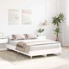 vidaXL Cadre de lit sans matelas blanc 120x190 cm bois d'ing&eacute;nierie
