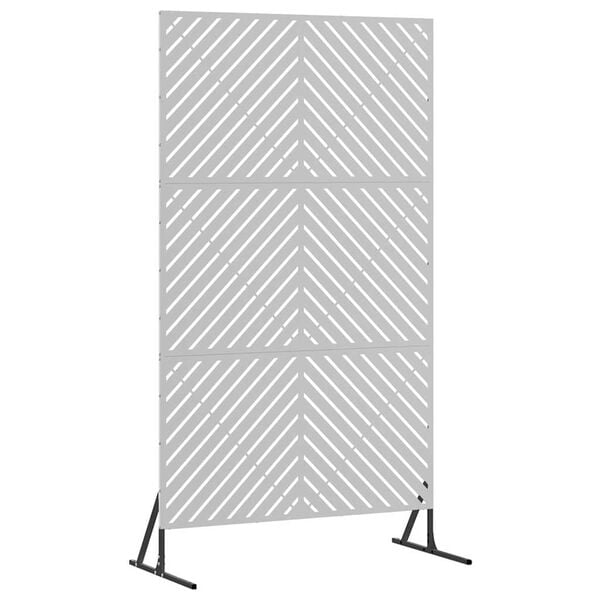 vidaXL Écran de confidentialité Gris 100 x 50 x 180 cm Acier
