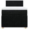 vidaXL Sommier à lattes de lit avec matelas Noir 90x190 cm Tissu