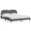 vidaXL Cadre de lit Viana sans matelas gris 180x200 cm similicuir