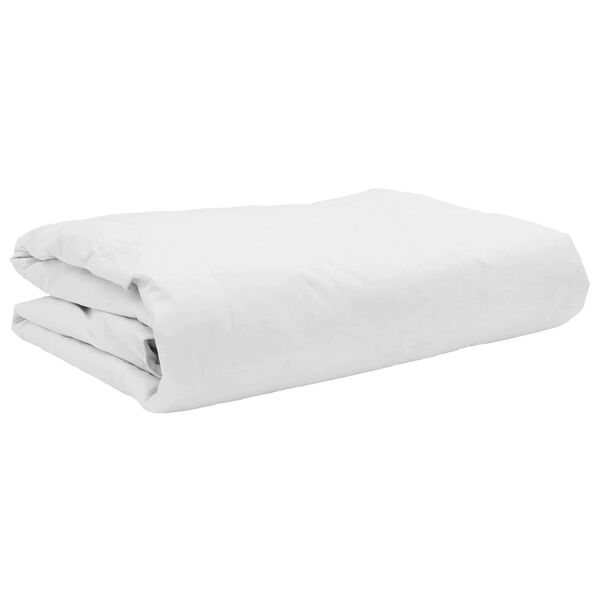 vidaXL Duvet d'été simple avec oreiller 2 pcs Blanc Plume de canard