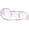 VidaXL Cadre de lit ottoman et matelas gris clair 180x200cm velours