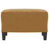 vidaXL Repose-pied Marron 60x50x41 cm Velours