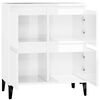 vidaXL Buffet Blanc brillant 60x35x70 cm Bois d'ing&eacute;nierie