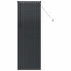 vidaXL Store de Fenêtre avec des rideaux Noir Aluminium