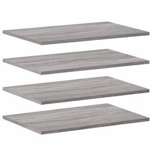 vidaXL &Eacute;tag&egrave;res murales 4 pcs sonoma gris 60x40x1,5 cm bois ing&eacute;nierie