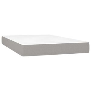 vidaXL Matelas de lit &agrave; ressorts ensach&eacute;s fermet&eacute; moyenne Gris clair 120x200x20 cm