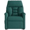 vidaXL Fauteuil inclinable vert fonc&eacute; tissu